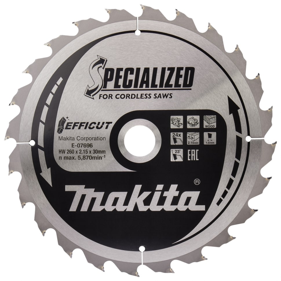 Пильный диск для дерева Makita E-07696